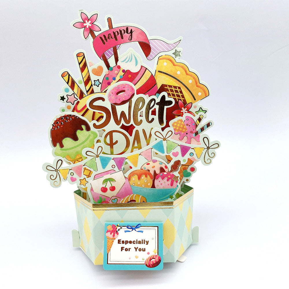 Wholesale Mother's Day 3D Paper Sculpture Greeting Card Decorative Ornaments